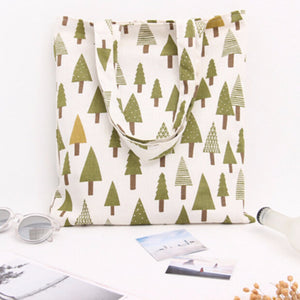 1Pc Canvas Environmental Protection Mom Shopping Bag Fashion Women's Handbags Tote Bag Casual Shoulder Bags