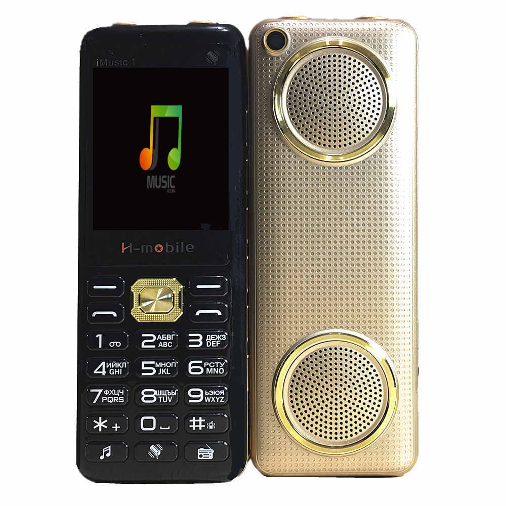 2018 NEW Super big music dual big speaker Mobile Phone Luxury Telephone Loud Sound Power Bank Standby Three SIM H-mobile iMusic1