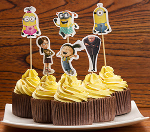 24pcs/lot Sophia Sofia cupcake topper picks wedding decoration birthday party decorations kids princess gir's party supplies