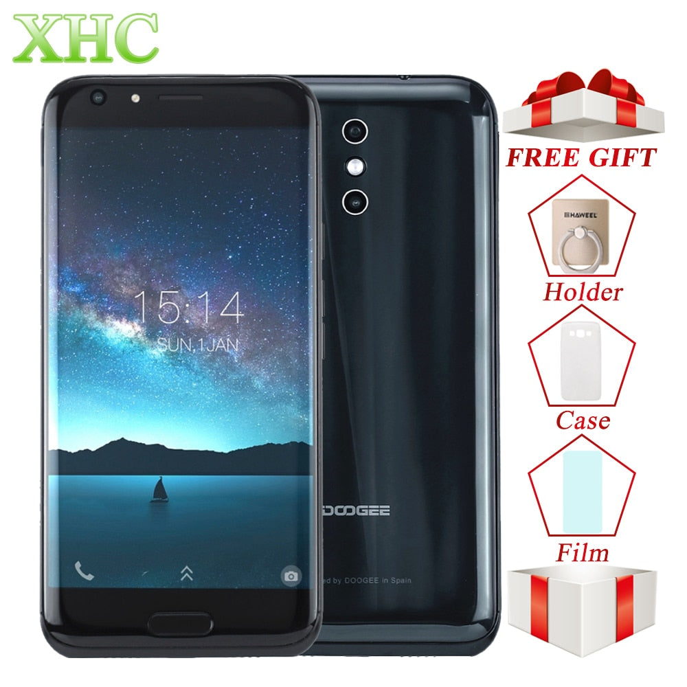 5.5inch DOOGEE BL5000 LTE Mobile Phones 5050mAh 8MP+13MP Cameras MTK6750T Octa Core 4GB+64GB Android 7.0 OTG Dual SIM Smartphone