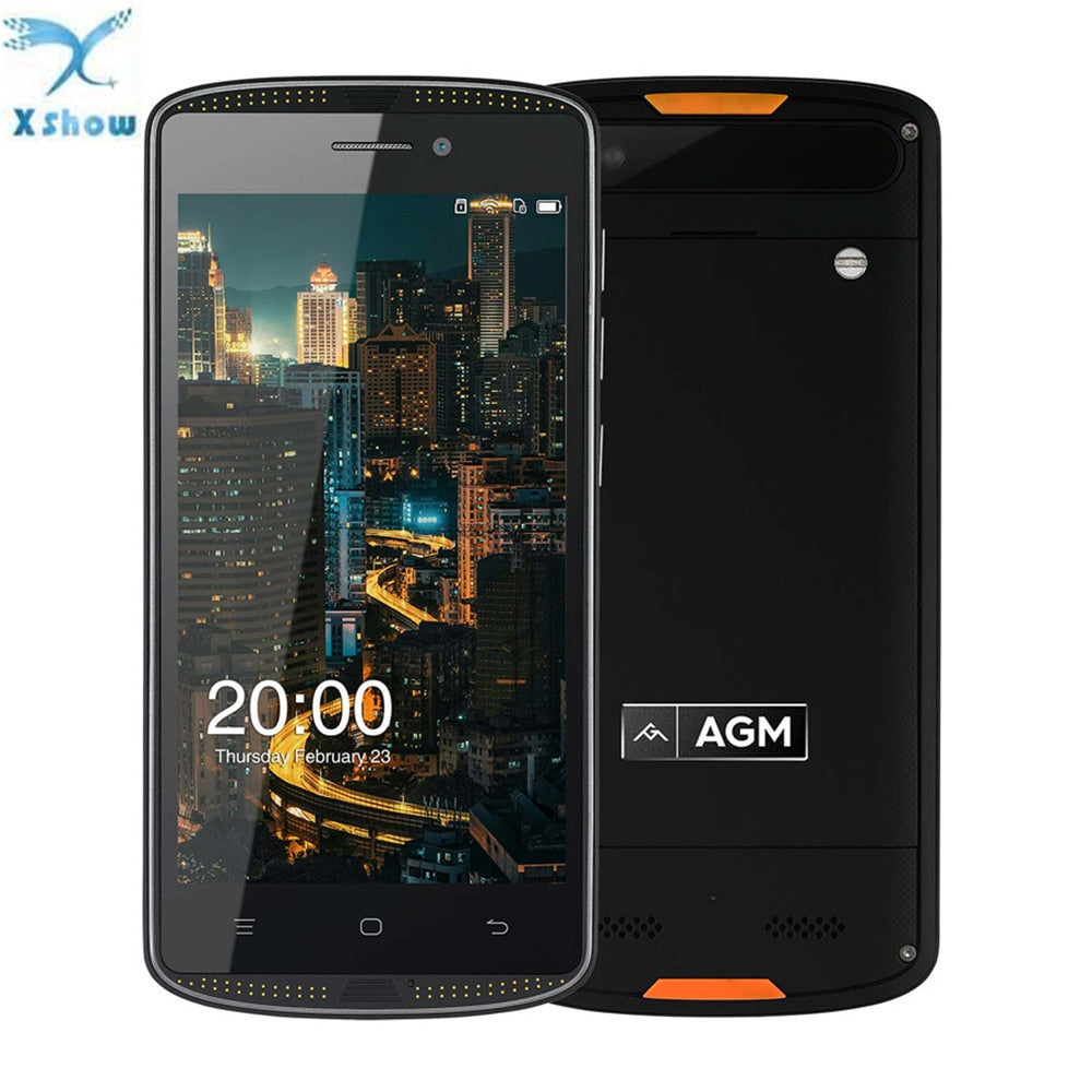 AGM X1 Mini IP68 Waterproof 2GB 16GB 4G Mobile Phone MSM8909 Quad Core 5.0''Android 6.0 8MP OTG 4000mAh SmartPhone No Russian