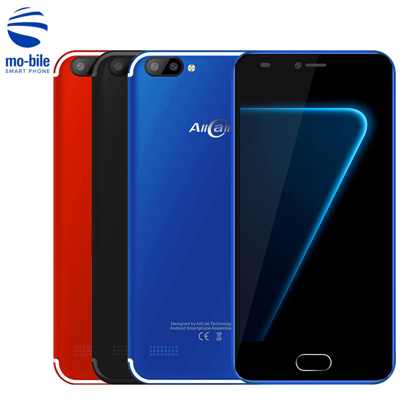 AllCall Alpha Smartphone Android 7.0 MTK6580A 4X Cortex-A53 1GB RAM 8GB ROM 8MP+2MP Dual Rear 5.0'' 2300mAh Mobile Phone