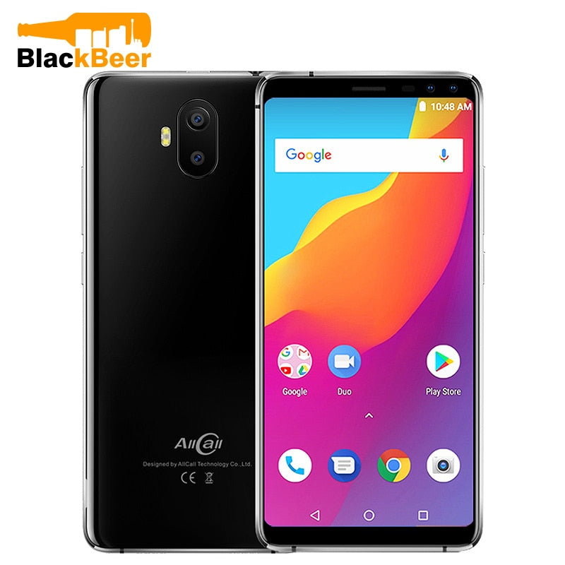 AllCall S1 Mobile Phone Android 8.1 Smartphone MTK6580A Quad Core 2GB RAM 16GB ROM 8MP+2MP Dual Camera 5000mAh Big Battery phone