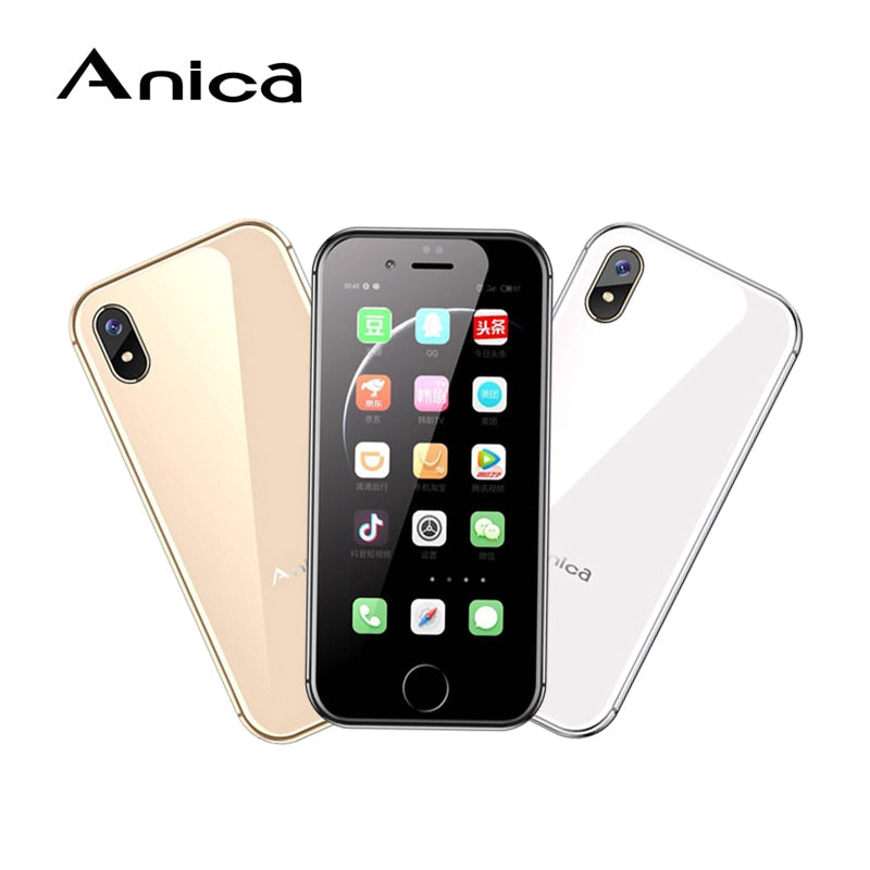 Anica i8 Mini Smartphone, Newmodel 2.45" WCDMA 3G cep Telefonu Movi, 8GB GPS WiFi Box Speaker Celulares Mobile Phone android 6.0