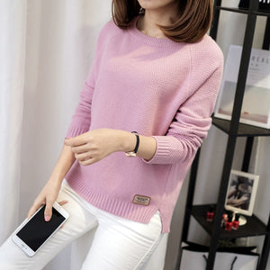 Autumn sweater 2017 Winter women fashion sexy o-neck Casual women sweaters and pullover warm Long sleeve Knitted Sweater