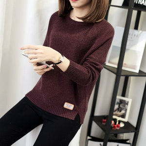 Autumn sweater 2017 Winter women fashion sexy o-neck Casual women sweaters and pullover warm Long sleeve Knitted Sweater