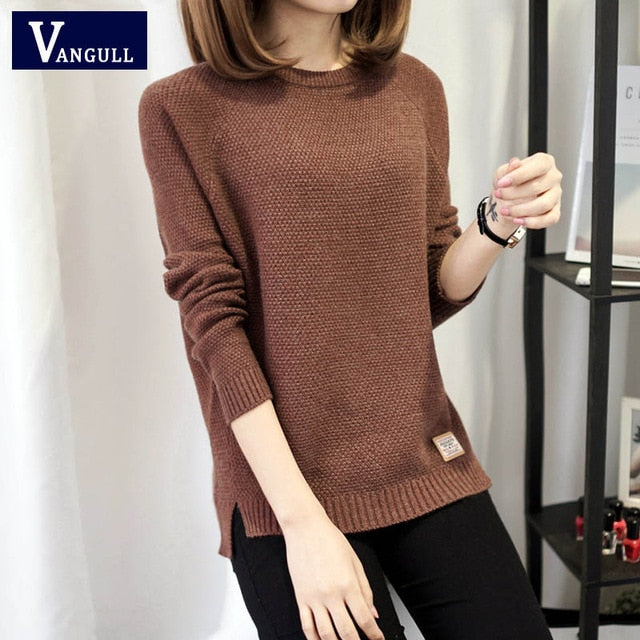 Autumn sweater 2017 Winter women fashion sexy o-neck Casual women sweaters and pullover warm Long sleeve Knitted Sweater