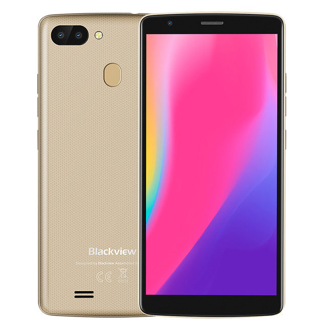 BLACKVIEW A20 Pro smartphone Android 8.1 MTK6739 Quad core 5.5'' 18:9 HD+  2GB+16GB Dual Rear Camera Fingerprint 4G mobile phone