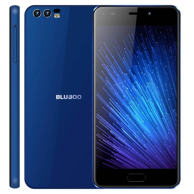 BLUBOO D2 5.2 inch 3G Smartphone MTK6580A Quad Core Android 6.0 1G RAM 8G ROM Cell Phone Dual Rear Cameras 3300mAh Mobile Phone
