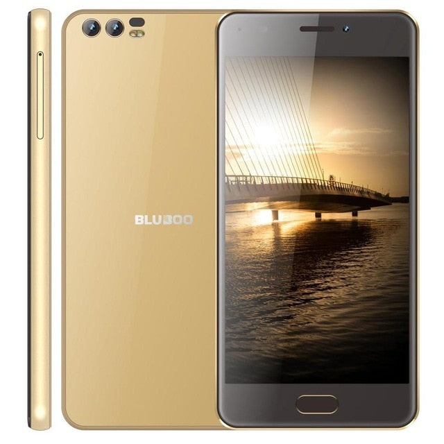 BLUBOO D2 5.2 inch 3G Smartphone MTK6580A Quad Core Android 6.0 1G RAM 8G ROM Cell Phone Dual Rear Cameras 3300mAh Mobile Phone