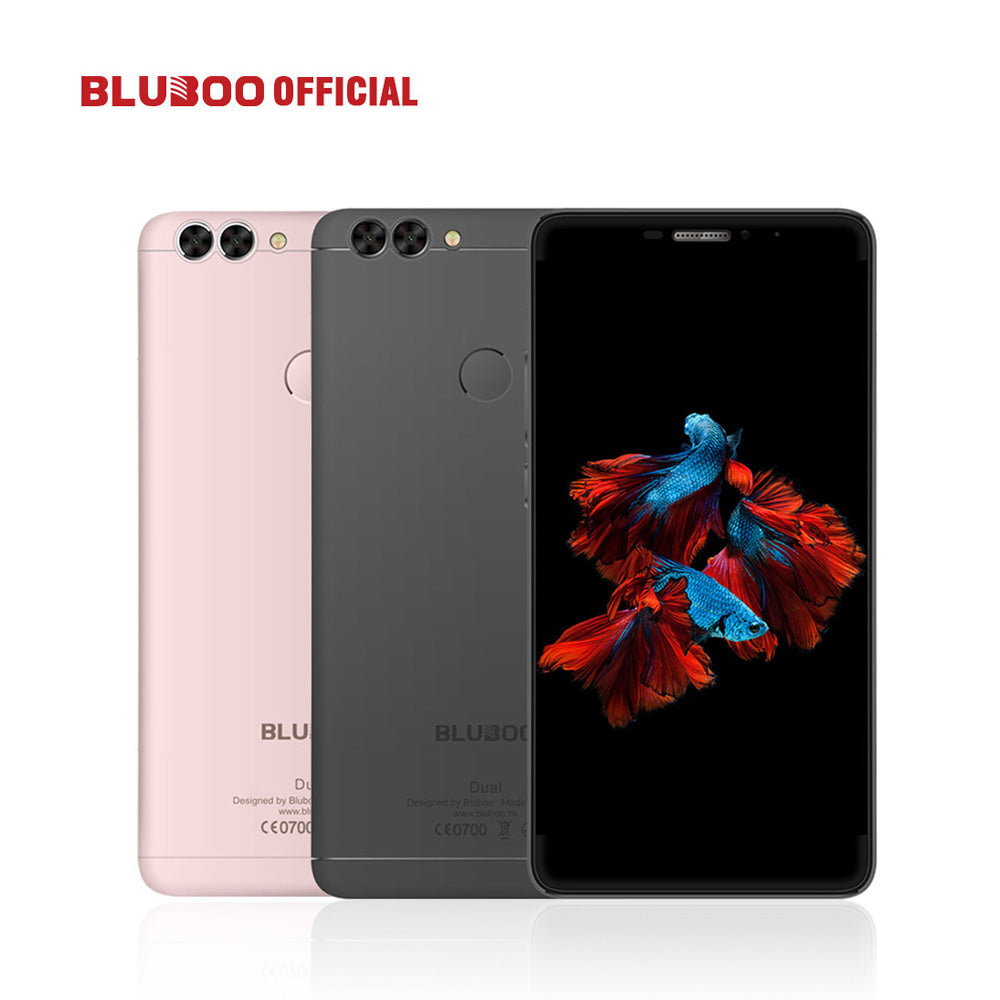 BLUBOO Dual 5.5" FHD 4G LTE Smartphone  MTK6737T Quad Core 2G RAM 16G ROM Android 6.0 13MP Dual Back Camera 3000mAh Mobile Phone