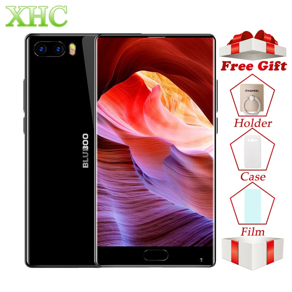 BLUBOO S1 5.5 inch Android 7.0 Smartphones 4GB RAM 64GB ROM MTK6757 Octa Core 13MP 1920*1080Pixels Dual SIM OTG GPS Mobile Phone