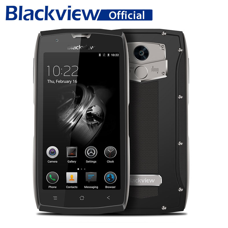 Blackview BV7000 Smartphone IP68 Waterproof MT6737T Quad Core 5.0'' HD  Android 7.0 Mobile Phone 2GB RAM 16GB ROM OTG Cell Phone