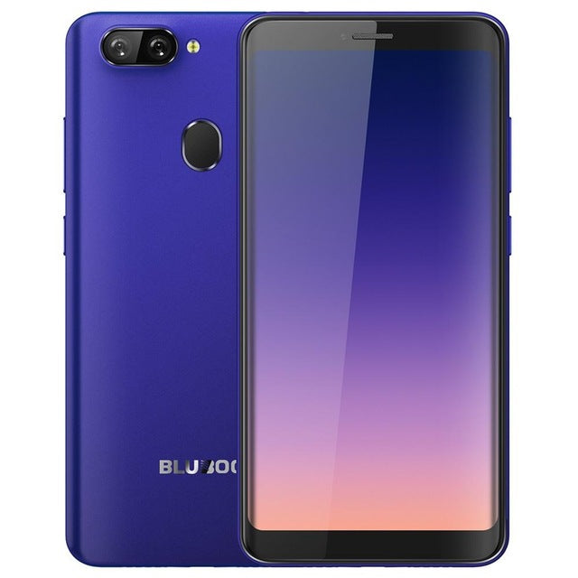 Bluboo D6 5.5 inch 18:9 Screen Smartphone Android 8.1 8MP Dual Camera 2GB RAM 16GB ROM MTK6580A 2700mAh Face ID Mobile Phone