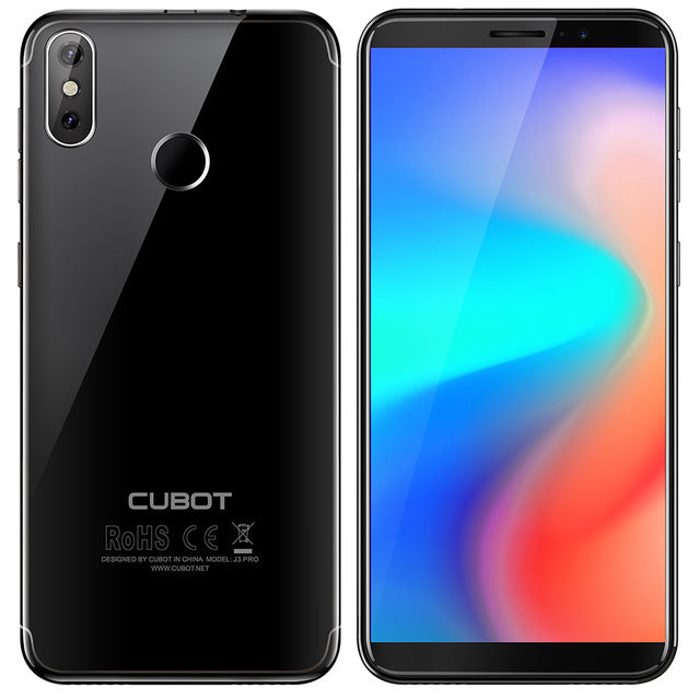 Cubot J3 PRO 4G Mobile Phone 5.5 inch Android GO MT6739 Quad-core 1.5GHz 1GB 16GB Fingerprint Sensor 13.0MP + 2.0MP Rear Camera
