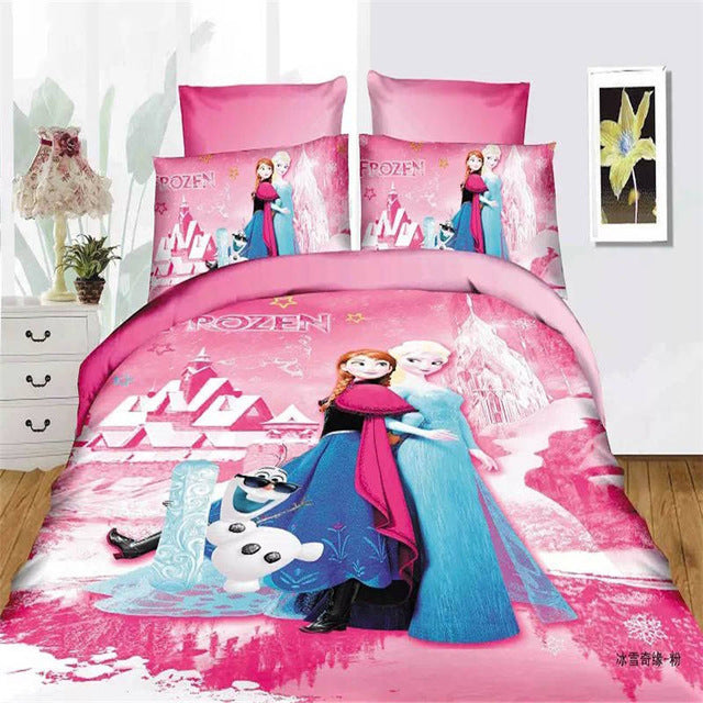 Cute Disney princess Sophia bedding set single twin sizes for girls bed snow White 3d printed duvet/quilt covers cartoon linens