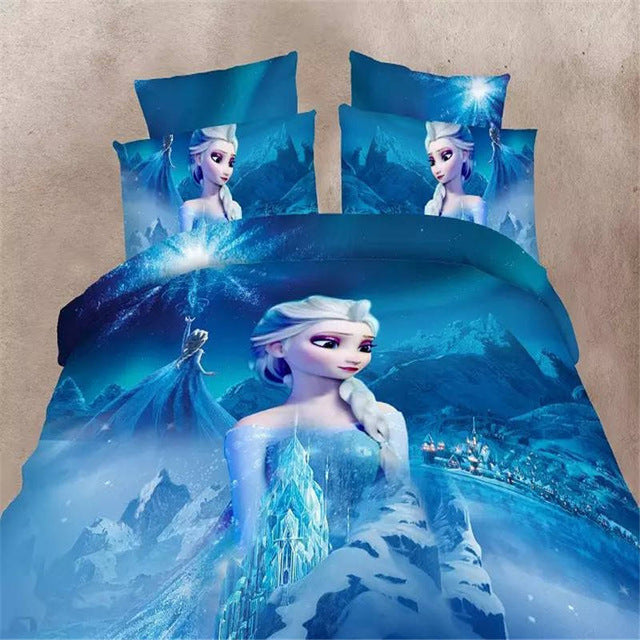 Cute Disney princess Sophia bedding set single twin sizes for girls bed snow White 3d printed duvet/quilt covers cartoon linens