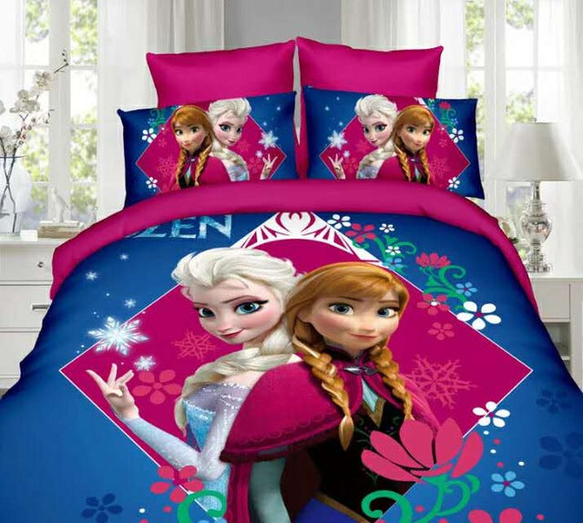 Cute Disney princess Sophia bedding set single twin sizes for girls bed snow White 3d printed duvet/quilt covers cartoon linens