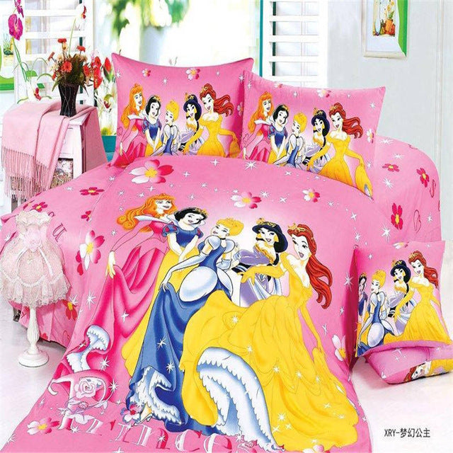 Cute Disney princess Sophia bedding set single twin sizes for girls bed snow White 3d printed duvet/quilt covers cartoon linens