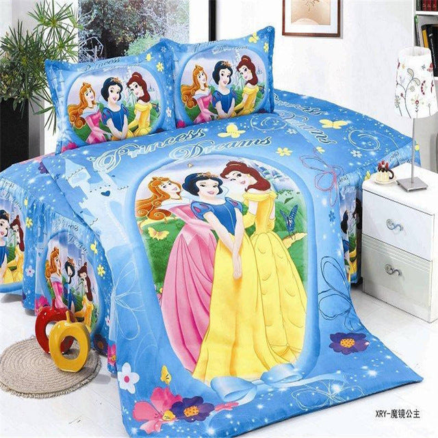 Cute Disney princess Sophia bedding set single twin sizes for girls bed snow White 3d printed duvet/quilt covers cartoon linens