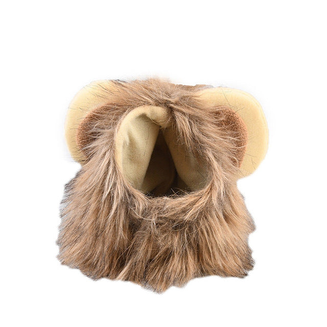 Cute Pet Costume Cosplay Lion Mane Wig Cap for Cat Halloween Xmas Clothes XH8Z OC18