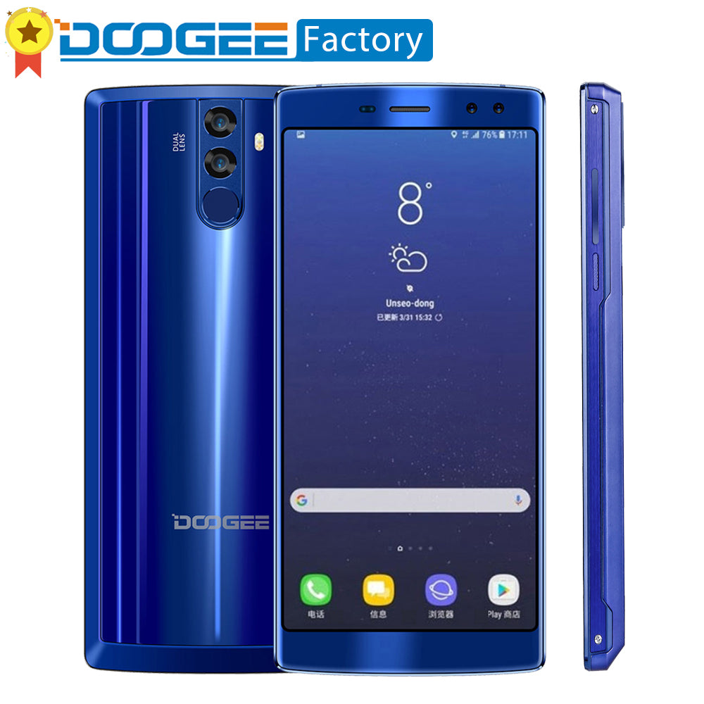 DOOGEE BL12000 4+32GB Dual Rear 16.0MP Camera Smartphone 12000mAh 6.0''FHD+ Touch ID MTK6750T Octa Core Android 7.0 Mobile phone