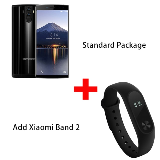 DOOGEE BL12000 6.0'' 18:9 FHD+ Mobile Phone Andorid 7.0 MTK6750T Octa Core 4GB 32GB 16MP 4 Cam 12000mAh fingerprint smartphone