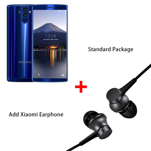 DOOGEE BL12000 Pro 6.0" 18:9 mobile phone Android 7.0 12000mAh MTK6763 Octa Core 6GB RAM 64GB ROM 16MP Quad Camera 4G Smartphone