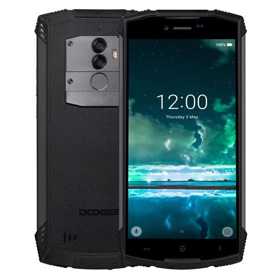 DOOGEE S55 IP68 Waterproof Mobile Phone 4GB 64GB 5.5 "HD + Android 8.0 Octa Core smartphone 13MP 5500 mAh 5V2A Quick Charger