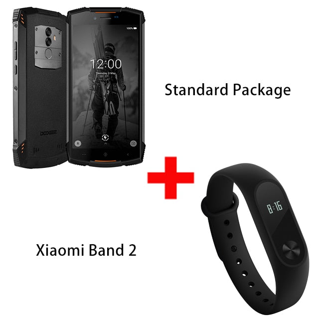 DOOGEE S55 Lite IP68 Waterproof 5.5" HD+ mobile phone Android 8.1 MTK6739 Quad Core 2GB 16GB 13MP+8MP 5500mAh 4G Smartphone