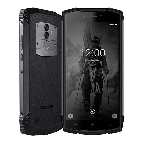 DOOGEE S55 Lite IP68 Waterproof 5.5" HD+ mobile phone Android 8.1 MTK6739 Quad Core 2GB 16GB 13MP+8MP 5500mAh 4G Smartphone