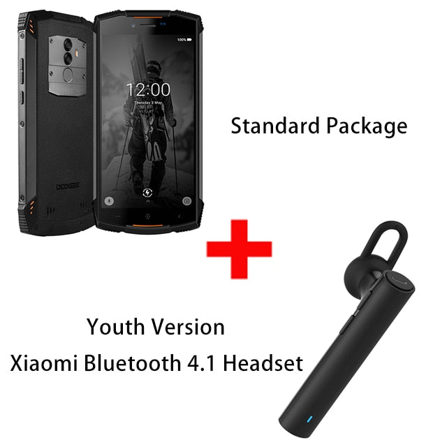 DOOGEE S55 Lite IP68 Waterproof 5.5" HD+ mobile phone Android 8.1 MTK6739 Quad Core 2GB 16GB 13MP+8MP 5500mAh 4G Smartphone