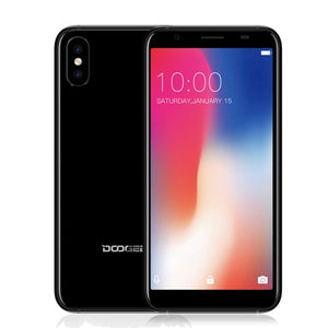 DOOGEE X55 Display Smartphone MT6580 1.3GHz 1GB 16GB Android 7.1 5.5 Inch 18:9 HD MTKDual Cameras Mobile Phone side Fingerprint