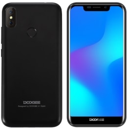 DOOGEE X70 5.5 Inch U-Notch 2.5D 19:9 Full Screen Mobile Phone Android 8.1 MTK6580A 2GB RAM 16GB ROM 4000 mAH Face ID Smartphone