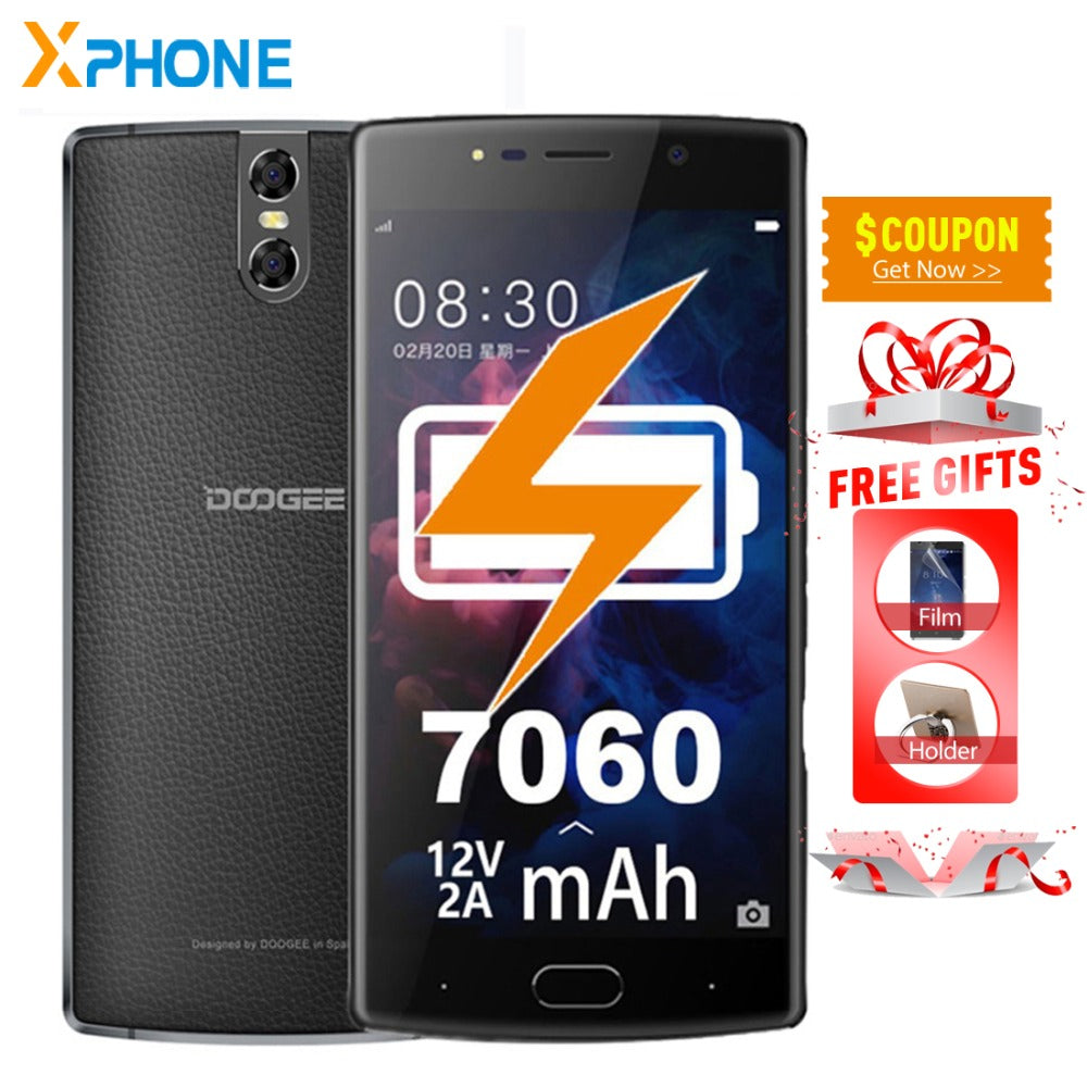 Doogee BL7000 4GB 64GB 4G Mobile Phones Android 7.0 Octa Core Smartphone Dual Rear Cameras 1080P 5.5 inch Original Cell Phone