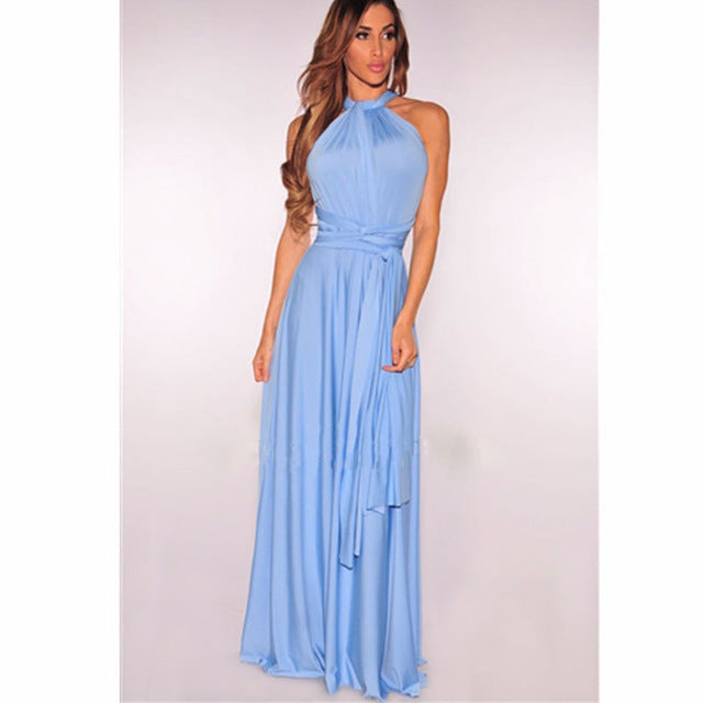 Dress Women 2018 Long Summer Convertible Bohemian Dresses Casual Bandage Evening Prom Club Party Infinity Multiway Maxi Dresses