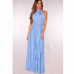 Dress Women 2018 Long Summer Convertible Bohemian Dresses Casual Bandage Evening Prom Club Party Infinity Multiway Maxi Dresses