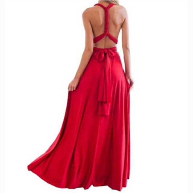 Dress Women 2018 Long Summer Convertible Bohemian Dresses Casual Bandage Evening Prom Club Party Infinity Multiway Maxi Dresses