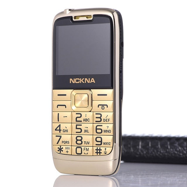 E71 Slim Bar Metal Senior Mobile Phone For Old People One Key Simply Working Torch Big Screen P148