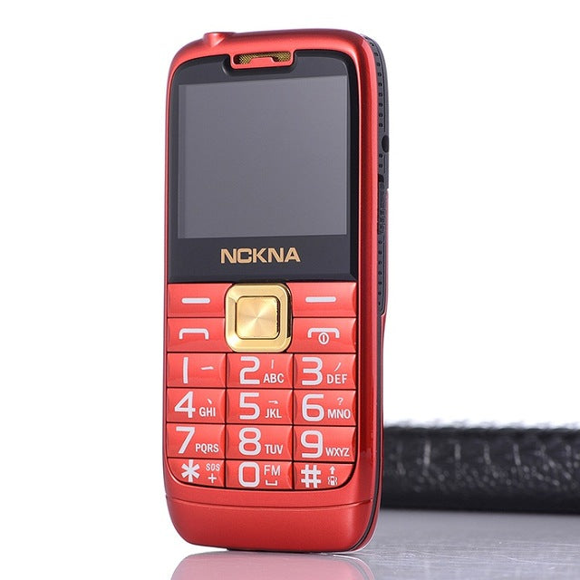 E71 Slim Bar Metal Senior Mobile Phone For Old People One Key Simply Working Torch Big Screen P148