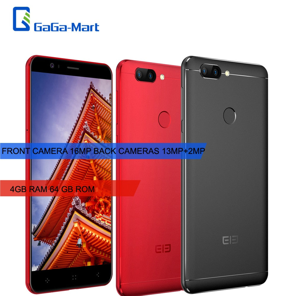 Elephone P8 3D 4G Mobile Phone 5.5-Inch FHD  Octa-core 4GB RAM 64 GB ROM Front 16MP Back 13MP+2MP 4050mAh Fingerprint Unlock