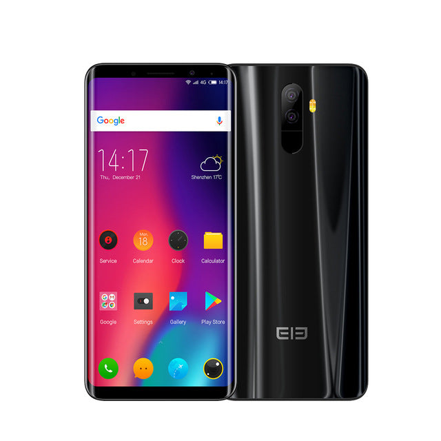 Elephone U Pro 4G Face ID Mobile Phone 6+128GB Qualcomm 660 8-Core 1080p 13+13MP Dual Rear Cameras Fingerprint NFC Smartphone