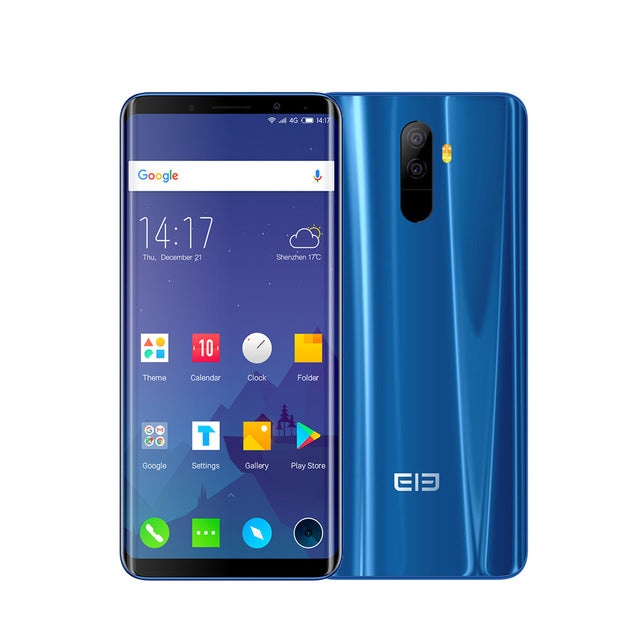 Elephone U Pro 4G Face ID Mobile Phone 6+128GB Qualcomm 660 8-Core 1080p 13+13MP Dual Rear Cameras Fingerprint NFC Smartphone
