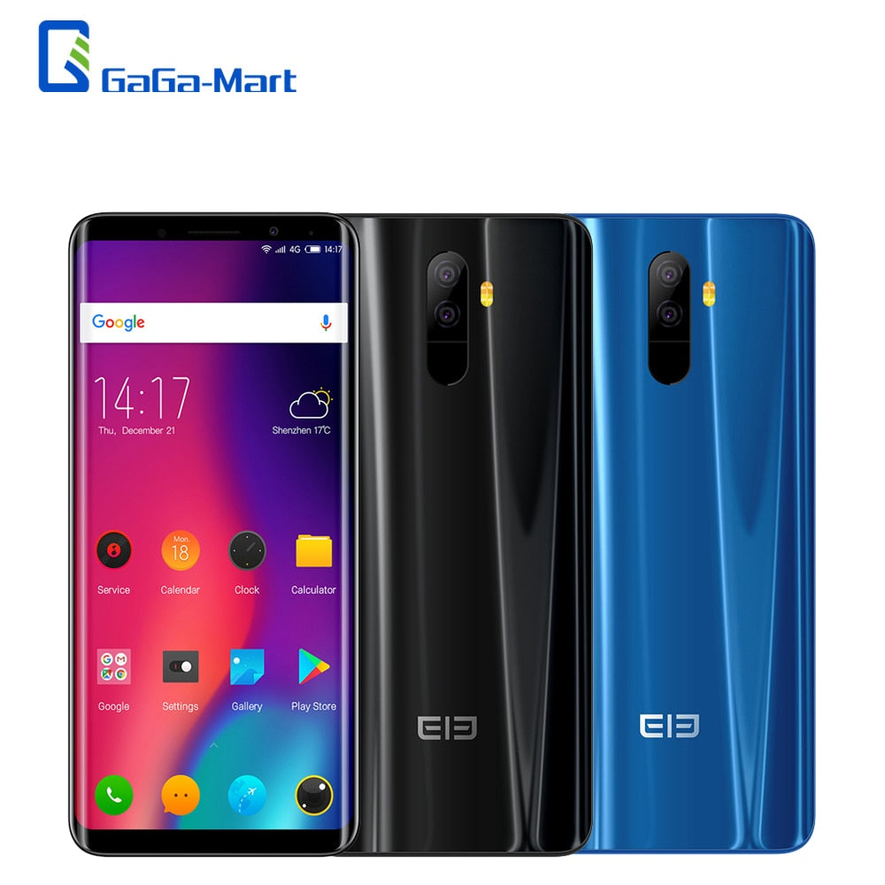 Elephone U Pro 4G Face ID Mobile Phone 6+128GB Qualcomm 660 8-Core 1080p 13+13MP Dual Rear Cameras Fingerprint NFC Smartphone