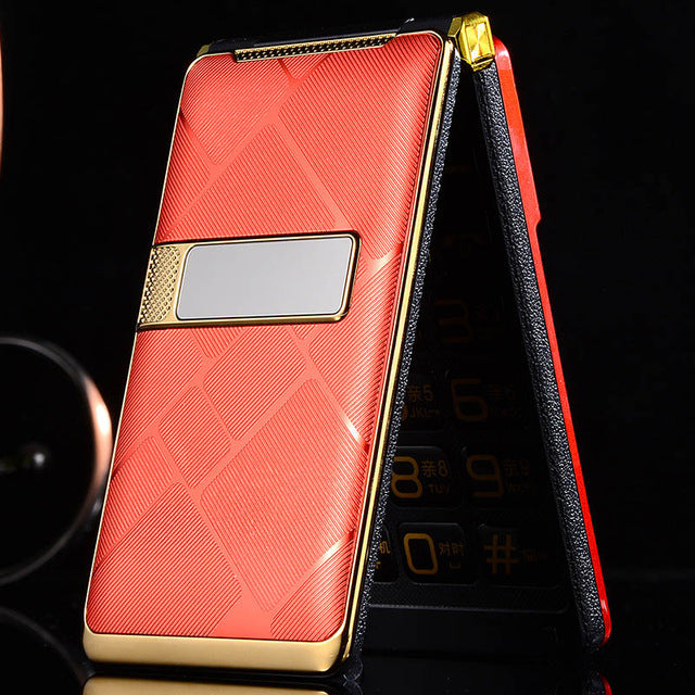 Flip Large Touch Screen Plastic Senior Cell Mobile Phone For Old People One Key Torch External FM Big Russian Key Dual Sim P019