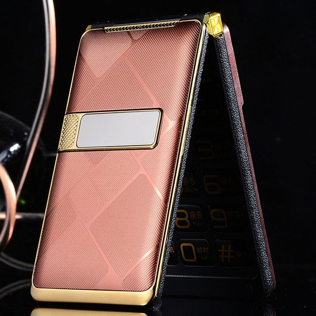 Flip Large Touch Screen Plastic Senior Cell Mobile Phone For Old People One Key Torch External FM Big Russian Key Dual Sim P019