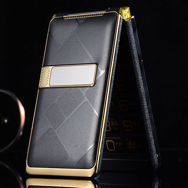 Flip Large Touch Screen Plastic Senior Cell Mobile Phone For Old People One Key Torch External FM Big Russian Key Dual Sim P019