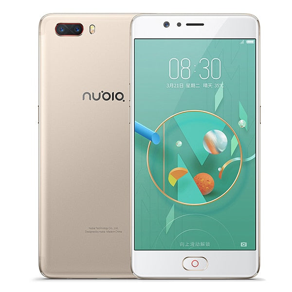 Global Nubia M2 5.5" FHD 4GB RAM 128GB ROM mobile phone MSM8953 Octa Core 3630mAh 16.0MP Android M Fingerprint ID 4G Smartphone