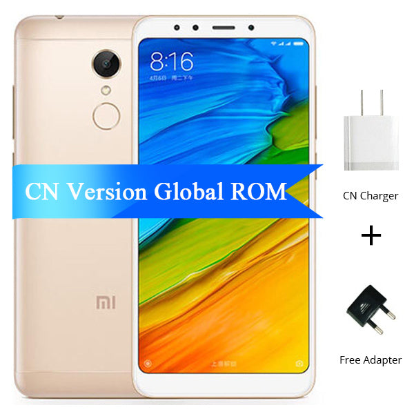 Global ROM Xiaomi Redmi 5 3GB RAM 32GB ROM Mobile Phone Snapdragon 450 Octa Core 5.7" 1440x720P 18:9 Full Screen OTA Update