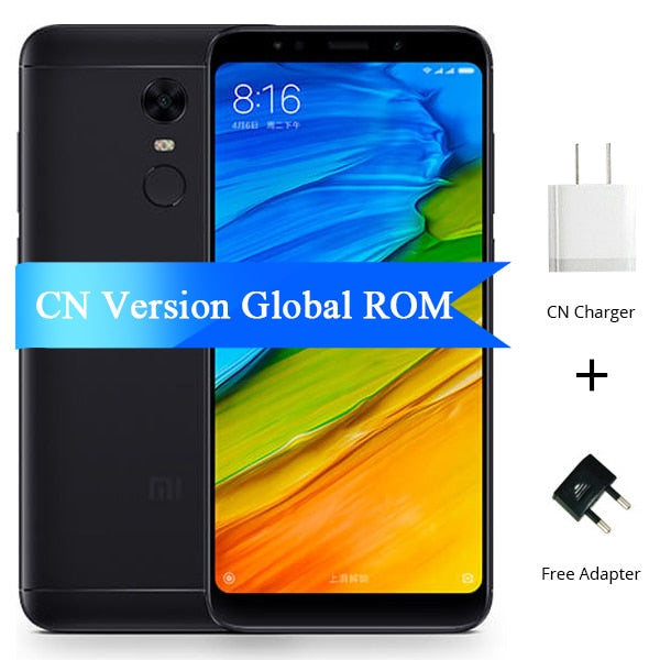 Global ROM Xiaomi Redmi 5 Plus 3GB RAM 32GB ROM Mobile Phone 5.99" 18:9 Full Screen Snapdragon 625 Octa Core 4000mAh MIUI 9 OTA